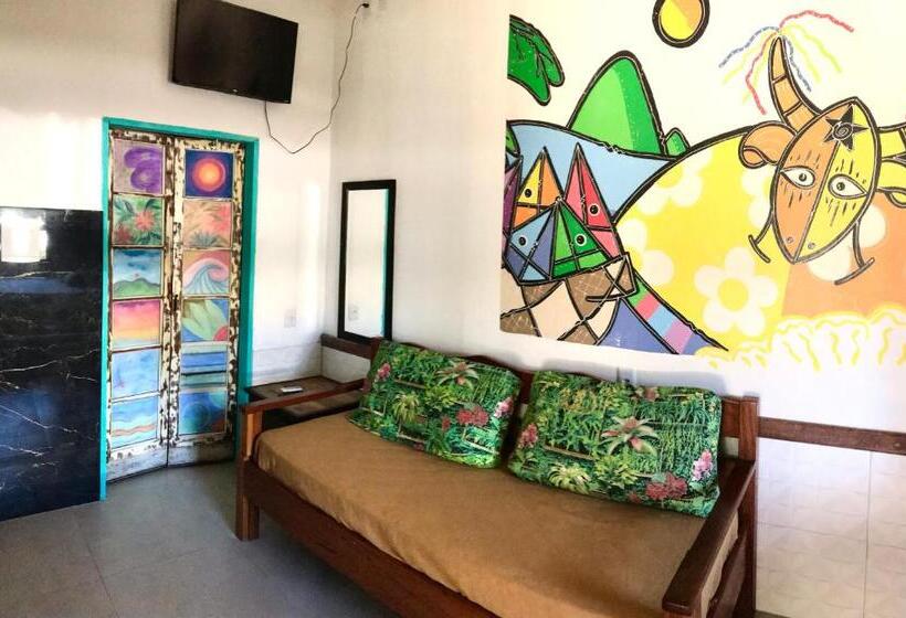 발코니가 있는 4인용 스탠다드 룸, Amarelo Hibisco