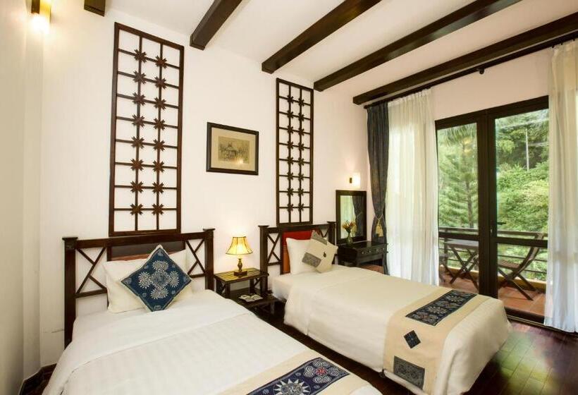 اتاق استاندارد با چشم‌انداز استخر, Mai Chau Lodge