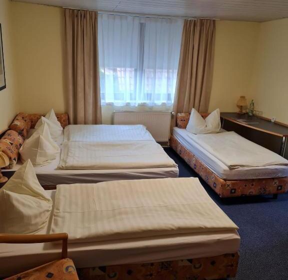 经济型三人房间, Altes Gasthaus Leuna Pension