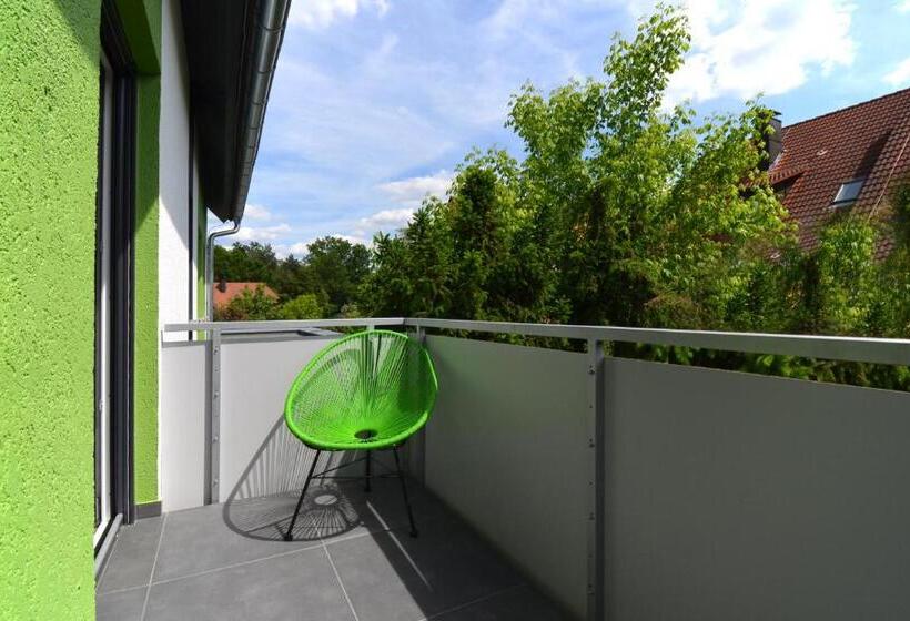 Superior studio with balcony, Eco Smart Apartments Nurnberg Sud