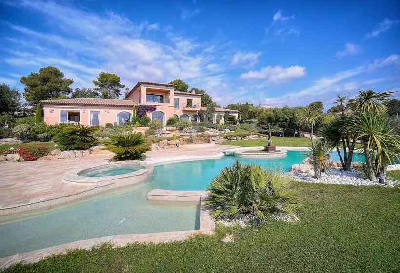 オーシャンビュースタンダードルーム, Havre De Paix 5 étoiles Prestige Jacuzzi, Hammam, Sauna, Piscine Chauffée Mougins Cannes Grasse