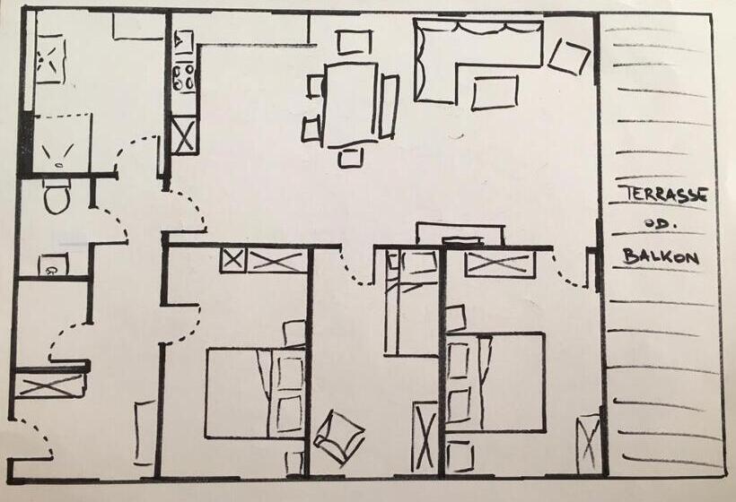 Апартаменты 3 Спальни, Fleischerei   Apartments, Cafe & Weinbar