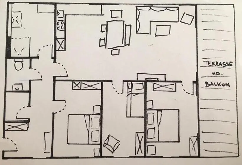 3 Schlafzimmer Apartment, Fleischerei Apartments, Cafe & Weinbar