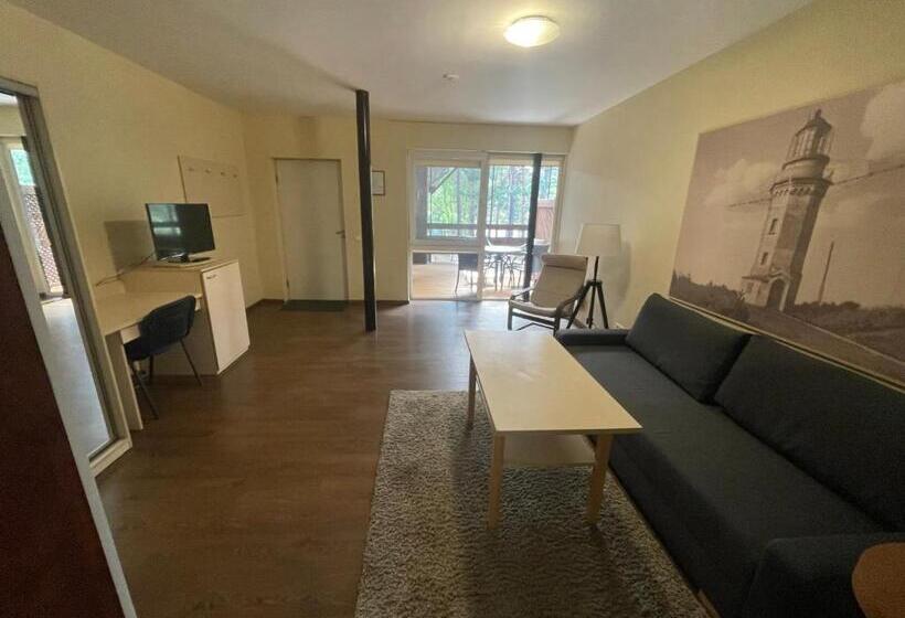 آپارتمان 1 خوابه با تراس, Nidos Kempingas