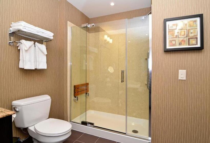 מיטת קינג בסוויטה, Best Western Premier Freeport Inn Calgary Airport