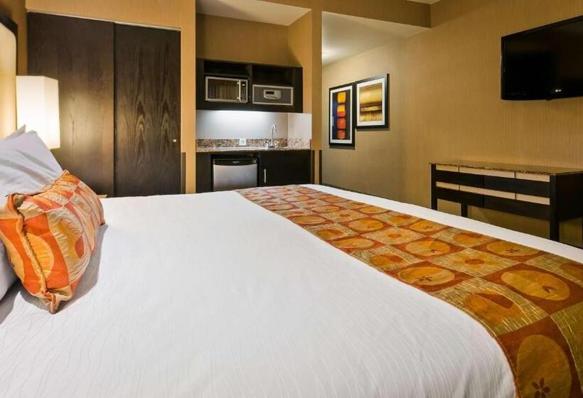 身障者適用キングサイズベッドルーム, Best Western Premier Freeport Inn Calgary Airport