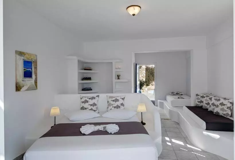 اتاق خانوادگی با چشم‌انداز دریا, Aloni Hotel & Suites