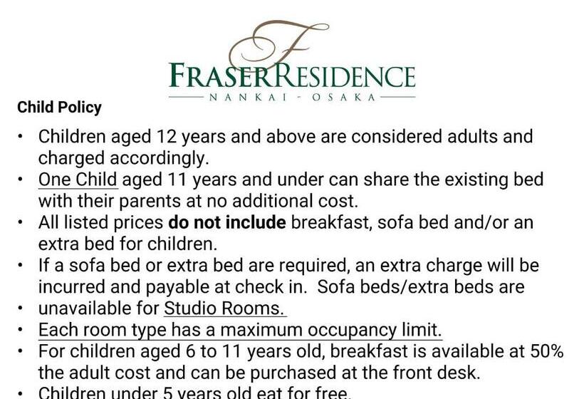 إستوديو ديلوكس, Fraser Residence Nankai Osaka