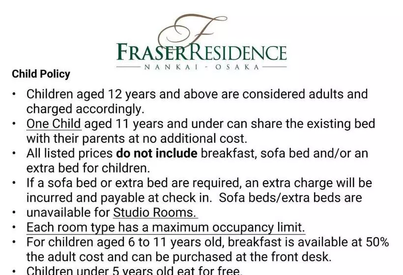 エクゼクティブワンルーム, Fraser Residence Nankai Osaka