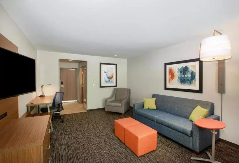 キングサイズベッドのスイートルーム, Holiday Inn Express Hotel & Suites Columbus, An Ihg