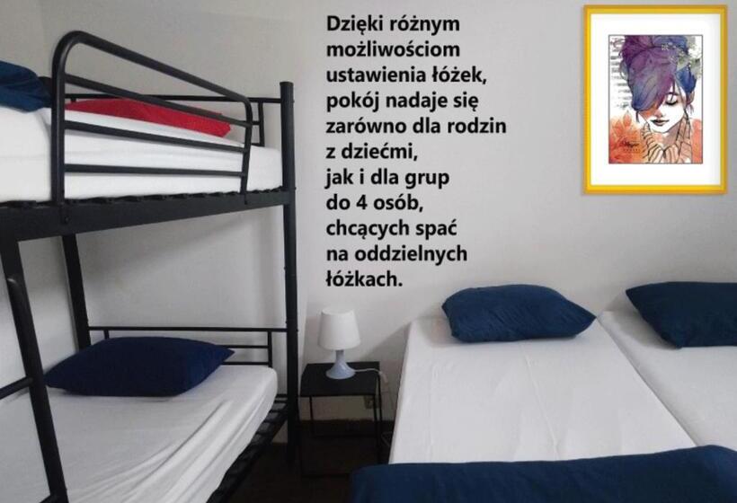 غرفة عائلية حمام مشترك, Music Hostel Piotrkowska