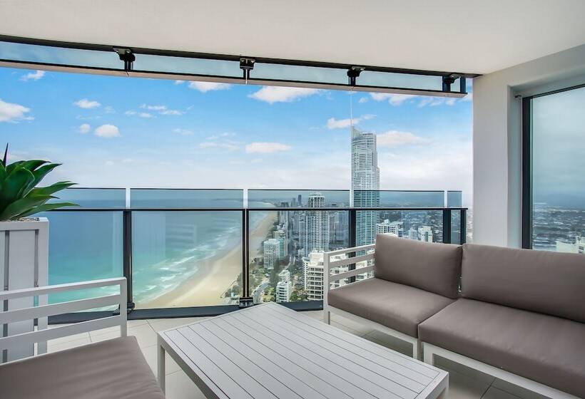 带2个卧室带海景的公寓, Peppers Soul Surfers Paradise