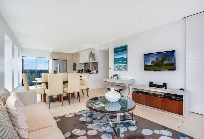 带2个卧室带海景的公寓, Peppers Soul Surfers Paradise