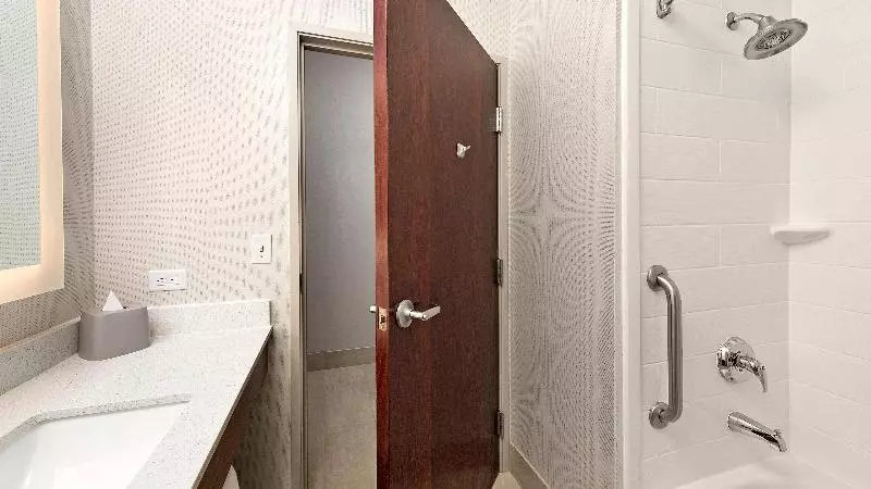 身障者適用クイーンサイズベッドルーム, Holiday Inn Express Hotel And Suites Conroe, An Ihg