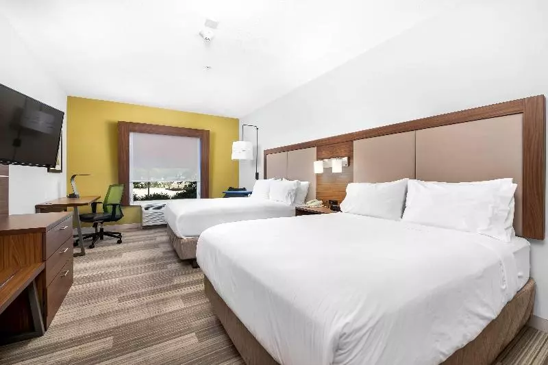 身障者適用クイーンサイズベッドルーム, Holiday Inn Express Hotel And Suites Conroe, An Ihg