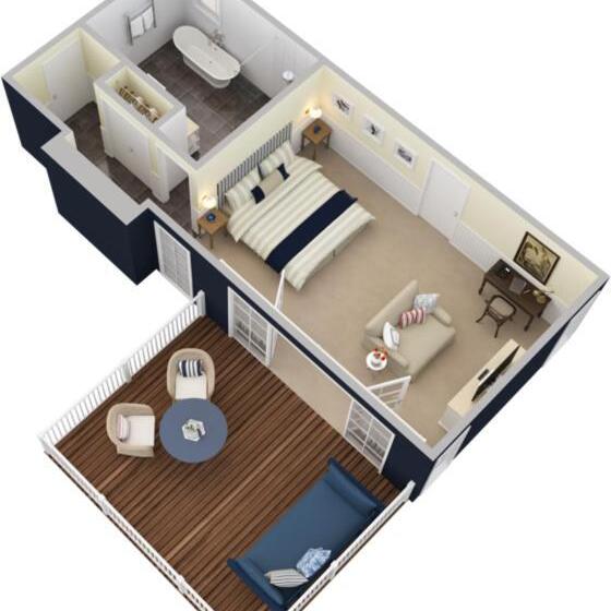 스위트 킹사이즈 침대, Bells At Killcare Boutique Hotel, Restaurant & Spa