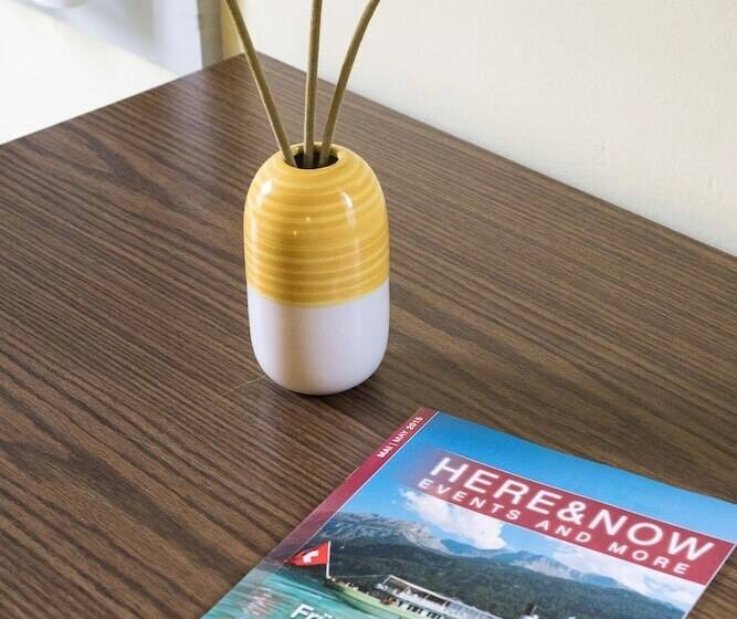 스탠다드 4인용 룸 공용 욕실, Budget Waldhotel Unspunnen