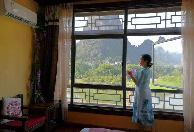 디럭스 룸 산전망, Yangshuo Hidden Dragon Villa