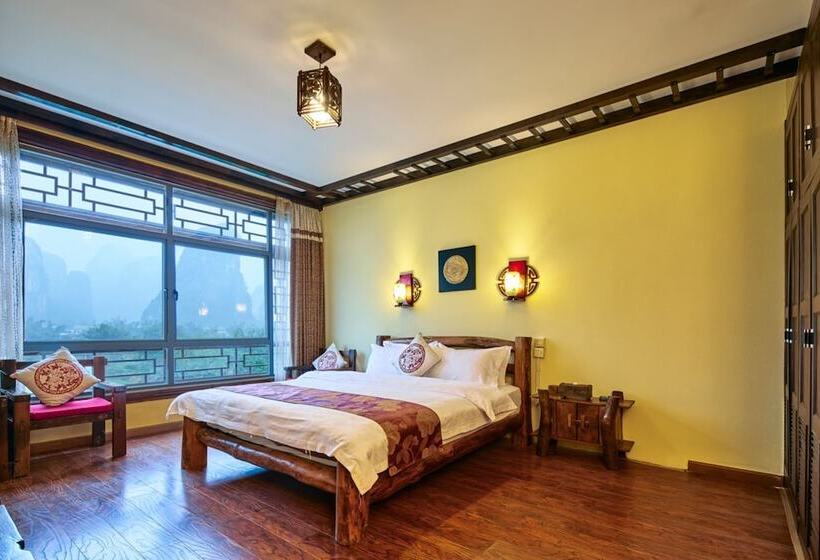 디럭스 룸 산전망, Yangshuo Hidden Dragon Villa
