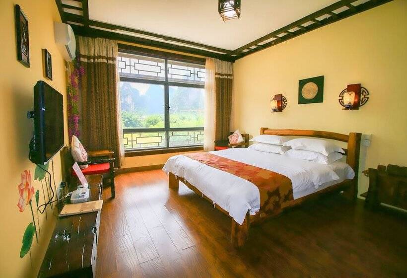 디럭스 룸 산전망, Yangshuo Hidden Dragon Villa