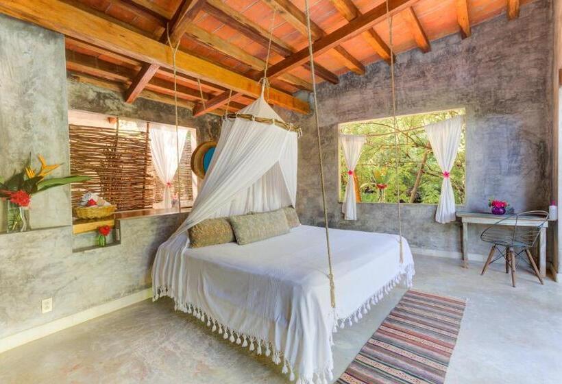 חדר דלוקס עם מרפסת נוף לים, Casitas Maraika