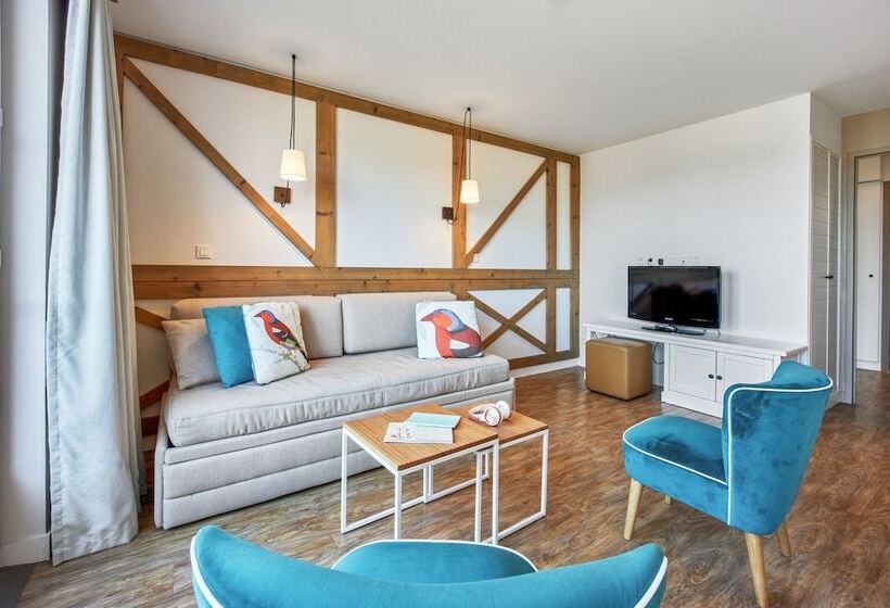 침실 3개 아파트, Pierre & Vacances Premium Residence & Spa Houlgate