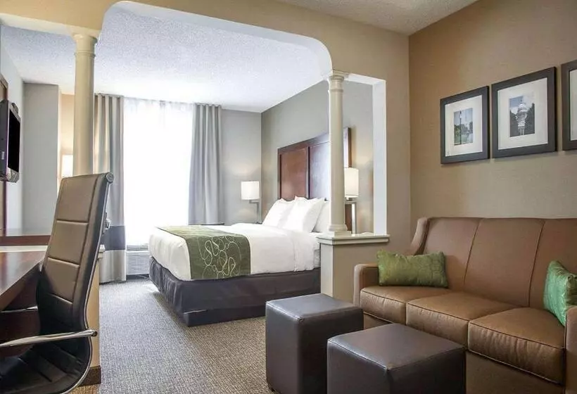 キングサイズベッドのスイートルーム, Comfort Suites West Warwick  Providence