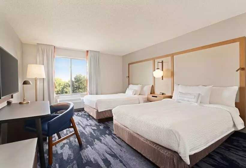 2ダブルベッドのスタンダードルーム, Fairfield Inn & Suites By Marriott Reno Sparks