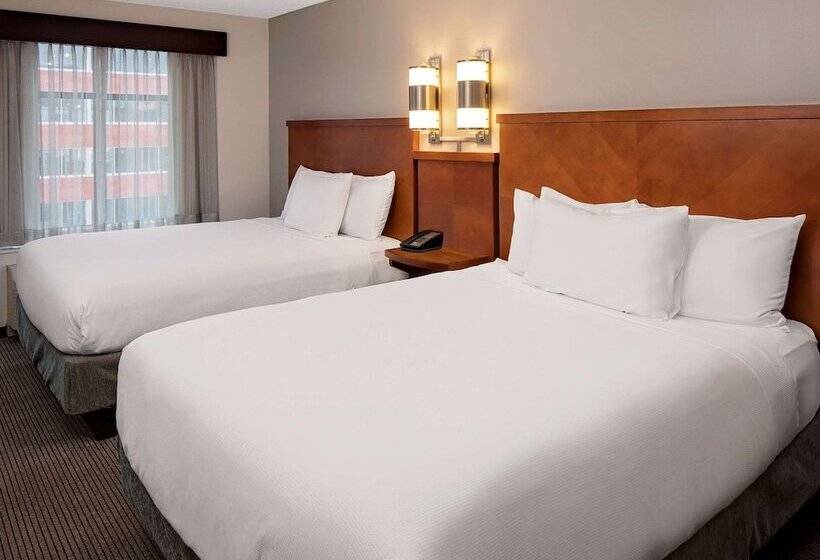 带2个双人床的标准工作室, Hyatt Place Pittsburgh North Shore