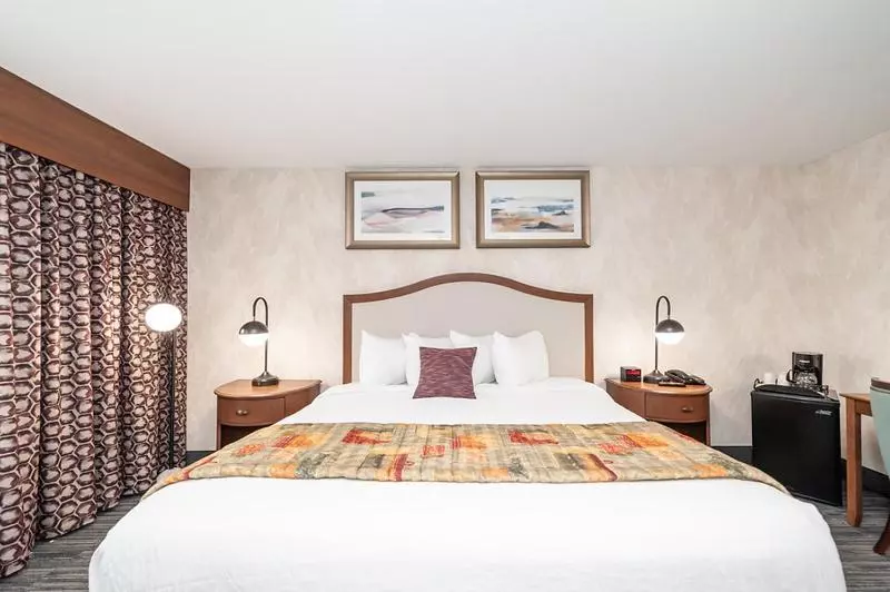 キングサイズベッドのスタンダードルーム, Bellissimo Hotel, Trademark By Wyndham Near Foxwoods Casino