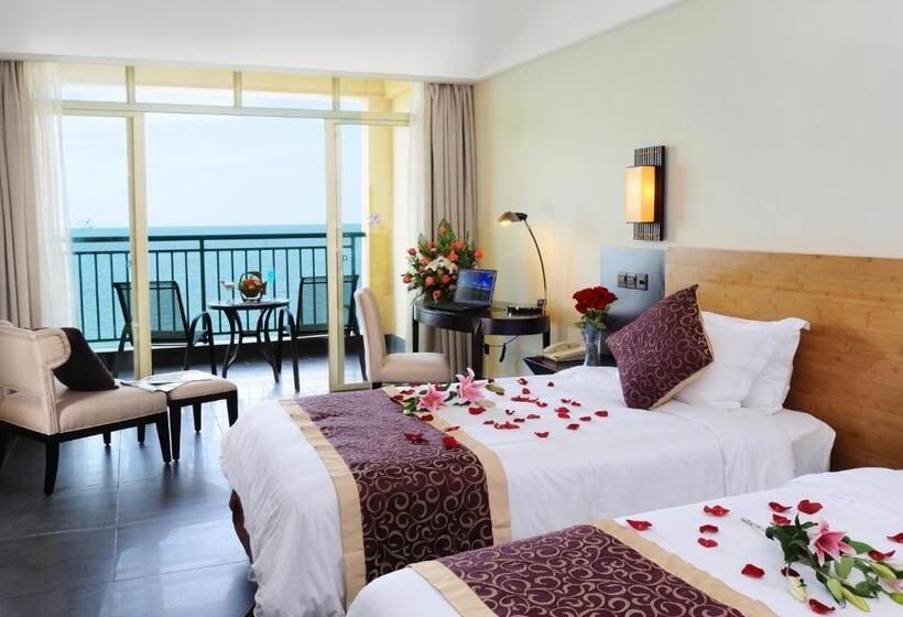 חדר דלוקס עם מרפסת נוף לים, Shengyi Holiday Villa