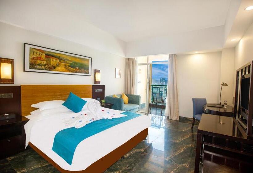 חדר דלוקס צדדי נוף לים, Shengyi Holiday Villa