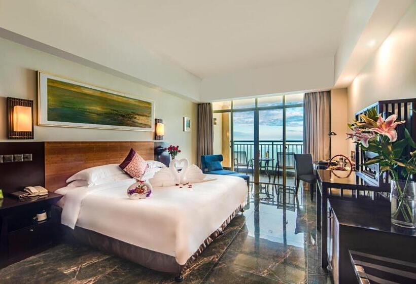 חדר דלוקס עם מרפסת נוף לים, Shengyi Holiday Villa