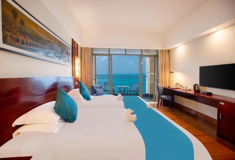 חדר דלוקס עם מרפסת נוף לים, Shengyi Holiday Villa