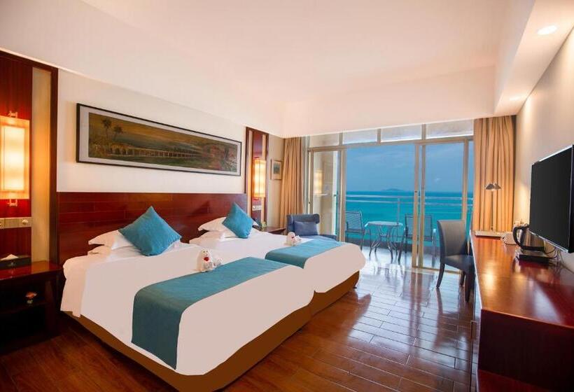 חדר דלוקס עם מרפסת נוף לים, Shengyi Holiday Villa