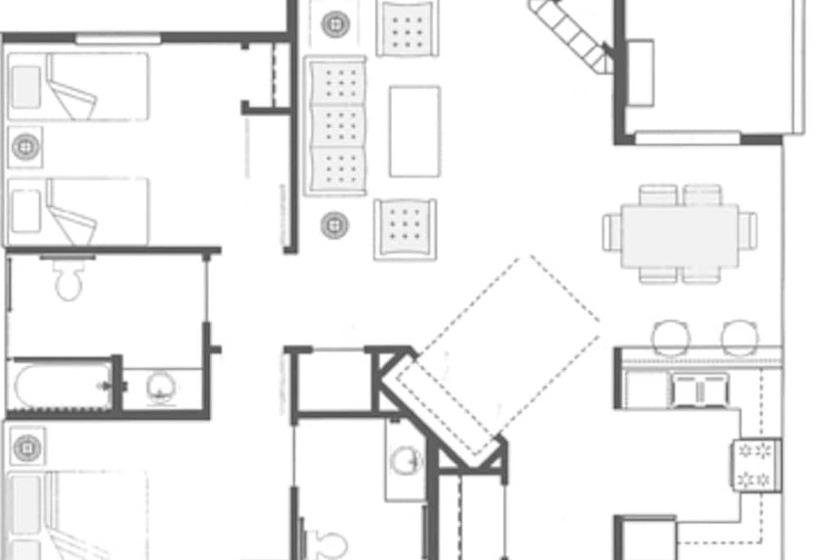 ２ベッドルームデラックスアパートメント, Worldmark South Shore