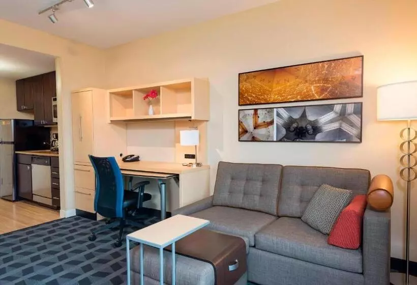 キングサイドベッドのスタンダードワンルーム, Towneplace Suites Joliet South