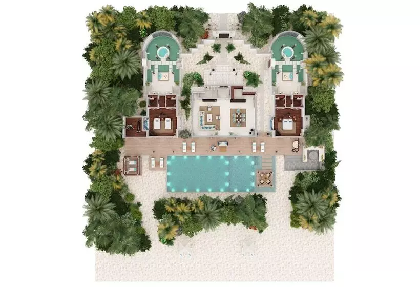 2 Bedroom Apartment with Pool, Anantara Kihavah Maldives Villas