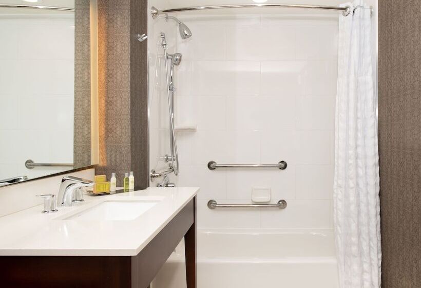 适合残疾人士使用的带超级大床的标准间, Doubletree By Hilton Hotel & Suites Charleston Airport