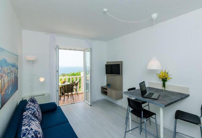 شقة سوبيريور غرفة نوم واحدة مطلّة علي البحر, Villa Panorama Dubrovnik