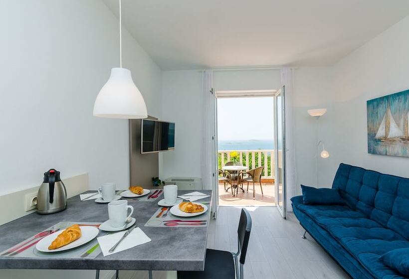 شقة ديلوكس غرفة نوم واحدة مطلة على البحر, Villa Panorama Dubrovnik