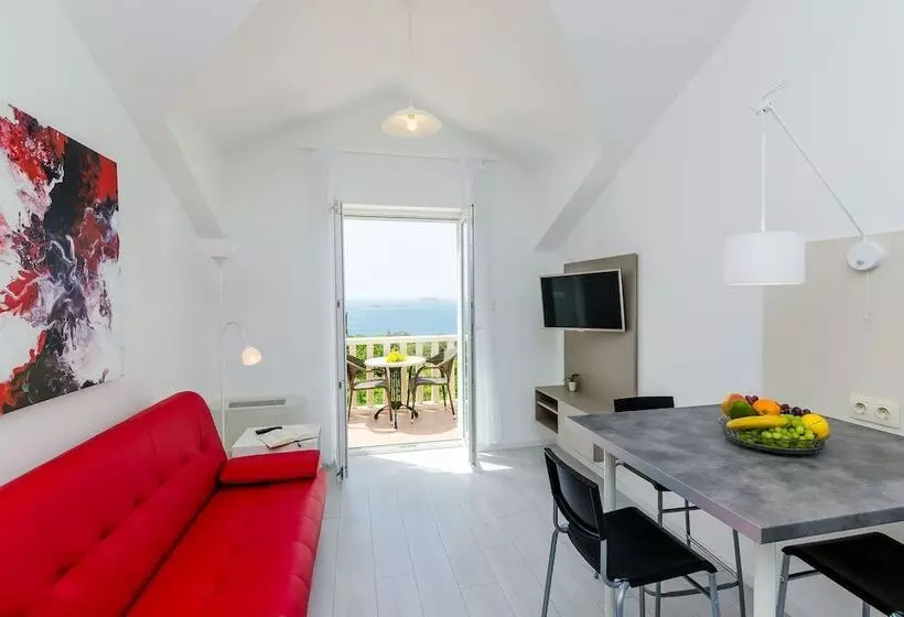 プレミアムアパートメント、1ベッドルーム 、オーシャンビュー, Villa Panorama Dubrovnik