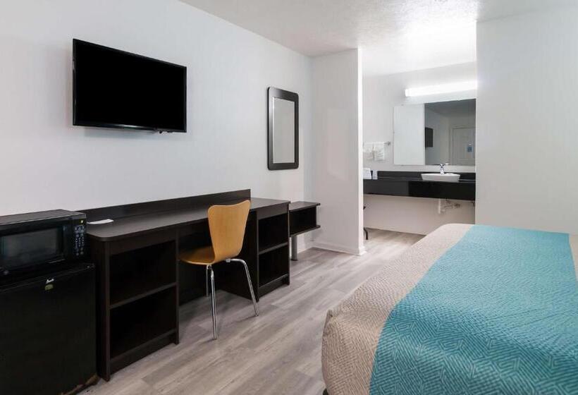 适合残疾人士使用的带超级大床的标准间, Motel 6 Metropolis, Il