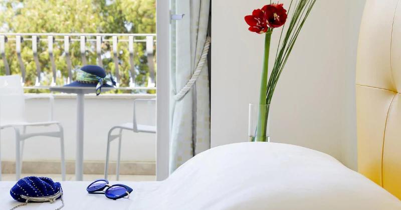 غرفة سوبيريور ذات إطلالة جانبية على البحر, Villa Blu Capri