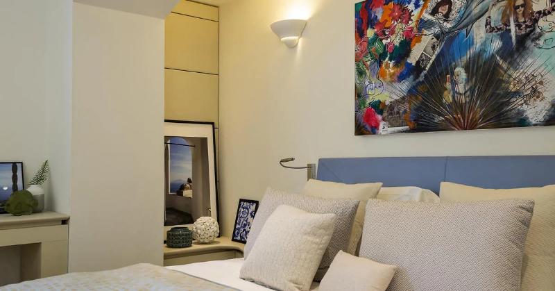 غرفة سوبيريور ذات إطلالة جانبية على البحر, Villa Blu Capri