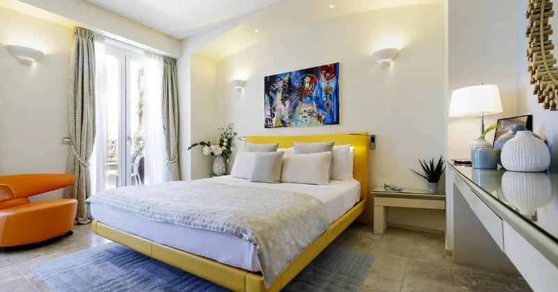 غرفة بريميوم مطلّة علي البحر, Villa Blu Capri