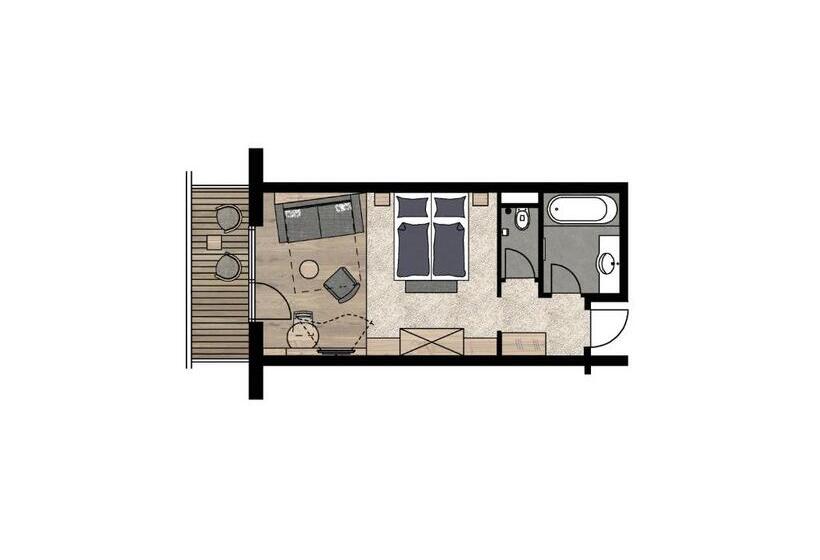 Полулюкс с Балконом, Rieser Achensee Resort