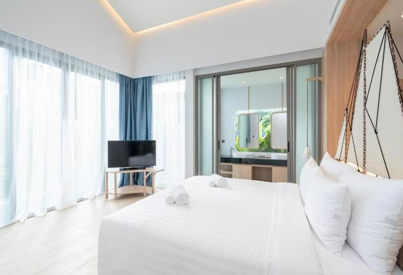 ویلای یک اتاق خوابه با استخر شنا, Panwaburi Beachfront Resort