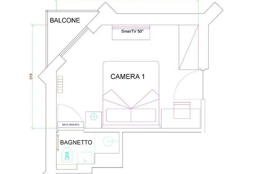 اتاق استاندارد, Panorama Lecce