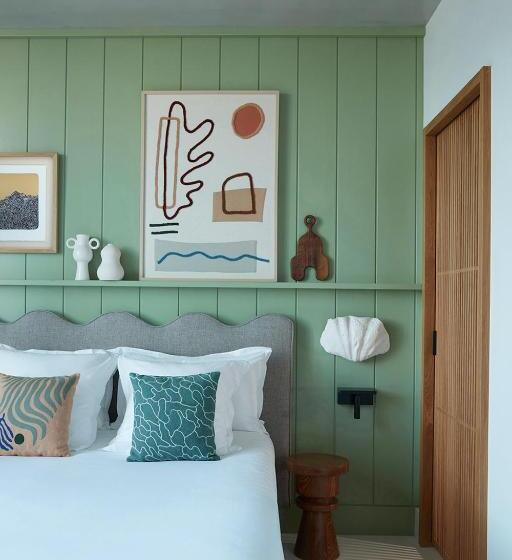オーシャンビュースタンダードルームバルコニー付き, Hôtel De La Plage